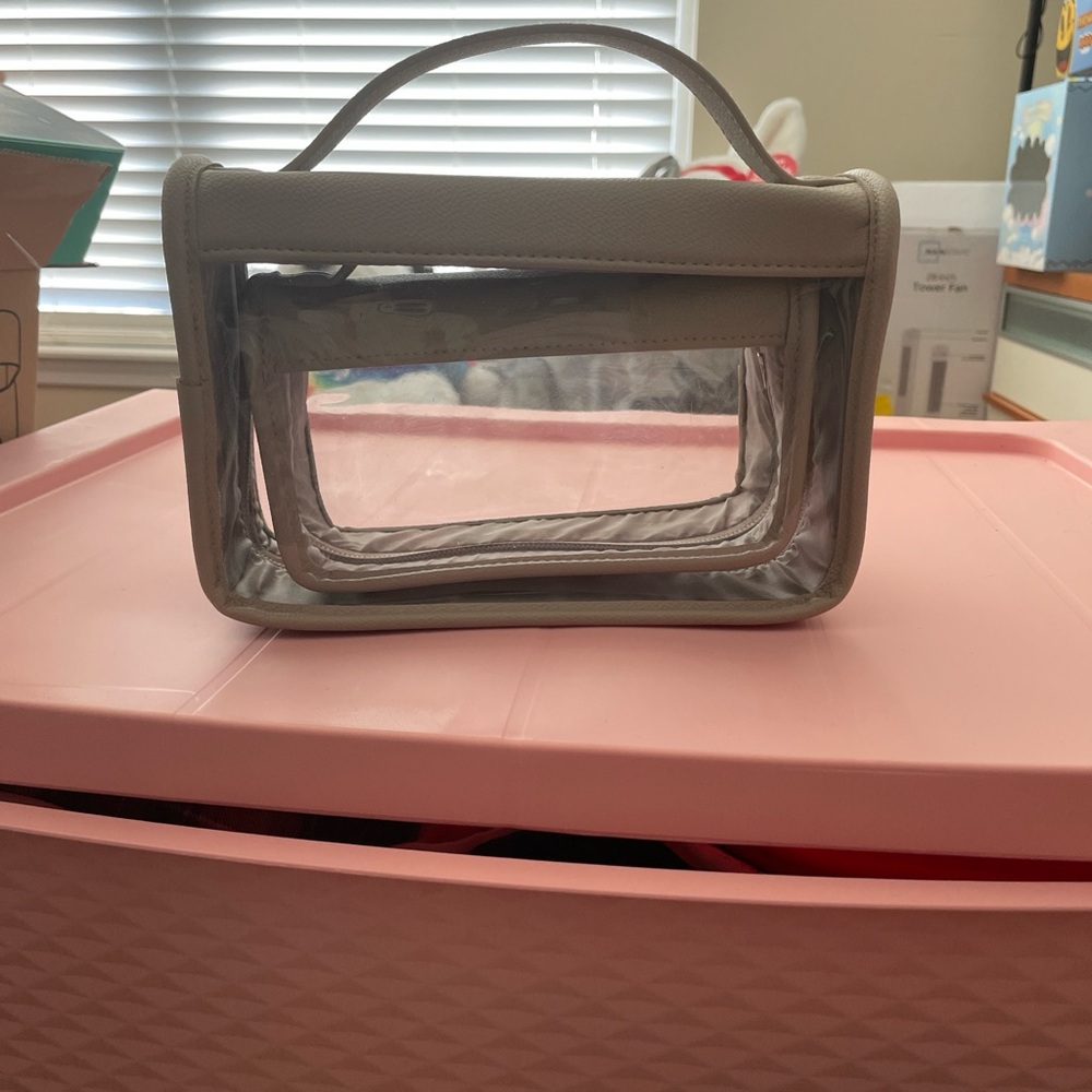 Transparent Beige/Gray Women’s Bag